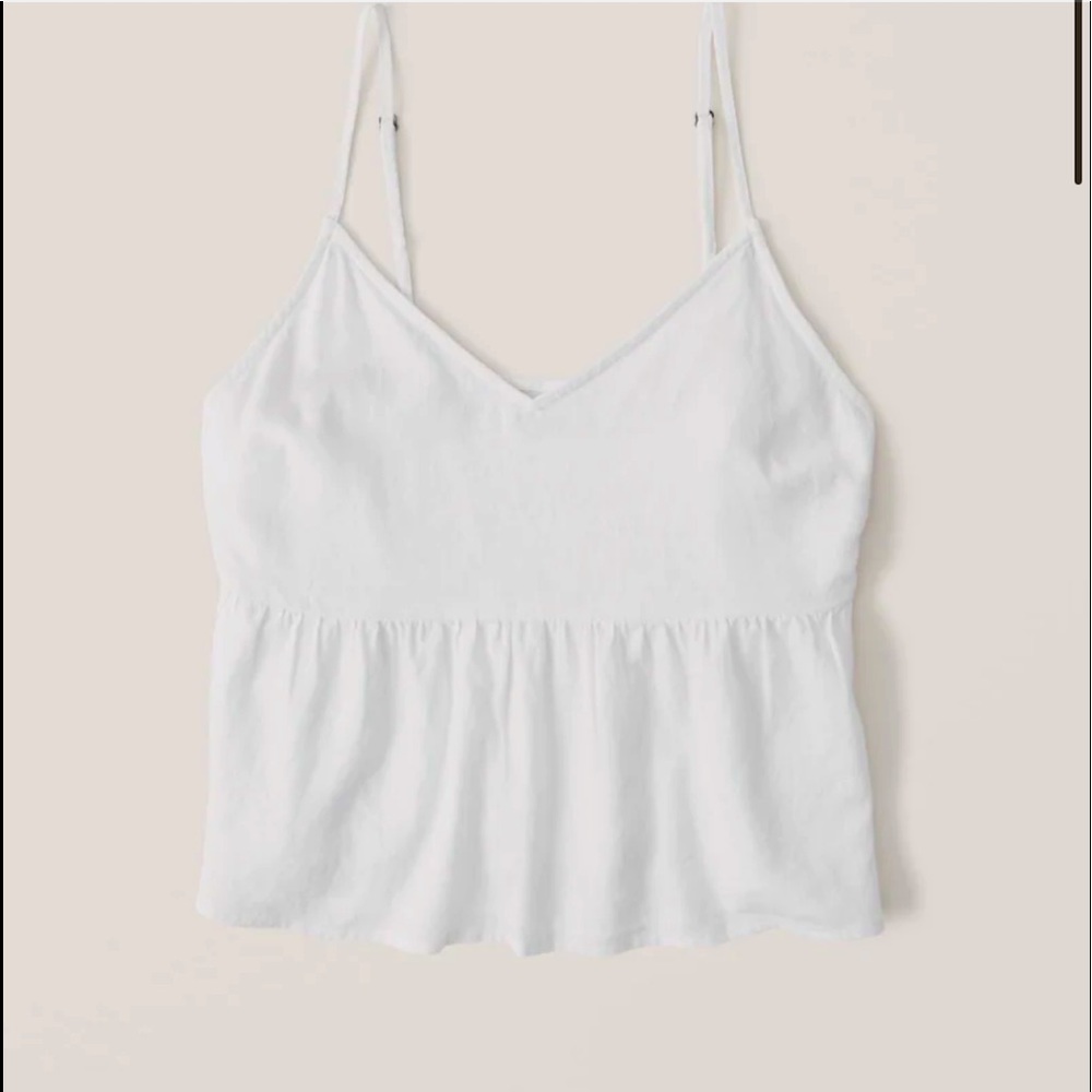 Abercrombie Trapeze Cami in White